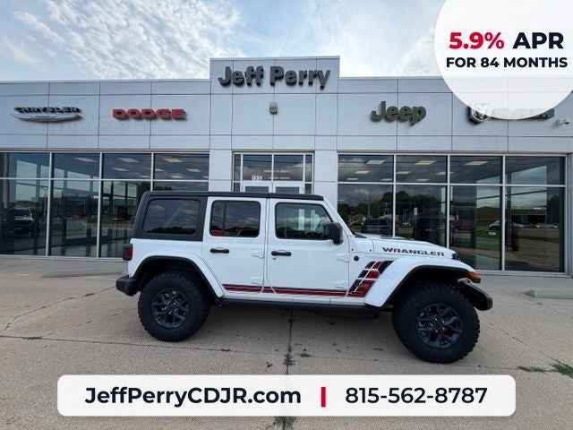 2026 Jeep Wrangler 4-Door Willys '41 in Bright White Clearcoat — front three-quarter view
