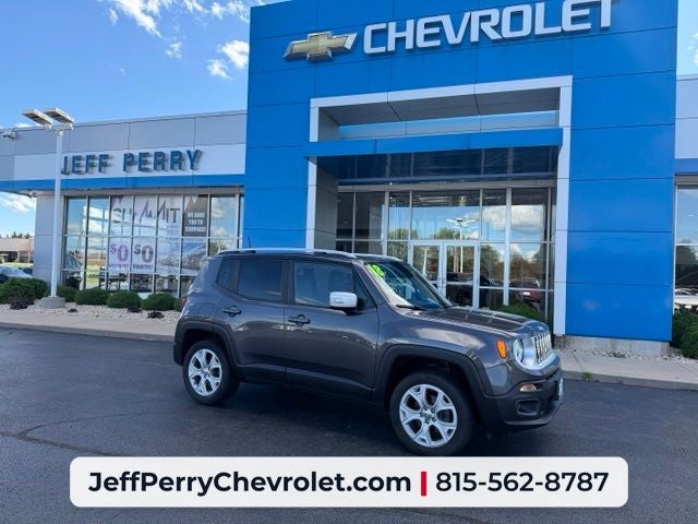 2018 Jeep Renegade Limited 4x4 in Granite Crystal Metallic Clearcoat — front three-quarter view